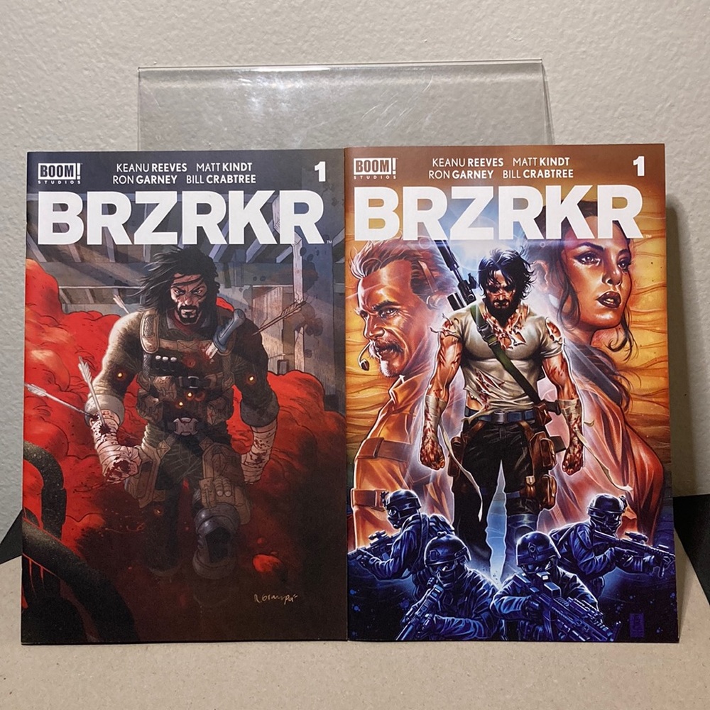 BRZRKR (Berserker) #1 Cover A and B Co-Author Keanu Reeves